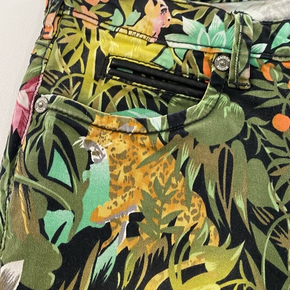 Scotch & Soda Maison Scotch Les Bon Vivants Jungle Print Tapered Jeans exotic lo - Picture 11 of 14